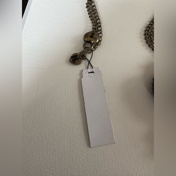 RARE Harajuku Lovers Bronze Gwen Stefani Baby Mirror Pendant Necklace NWT - Picture 10 of 10